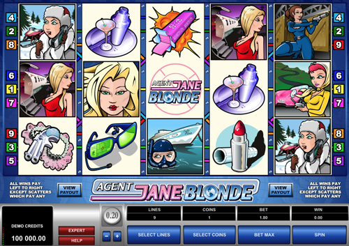 Agent Jane Blond Spielautomat Rezension